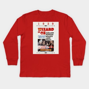 The Wizard of Oz 1939 Movie Poster Kids Long Sleeve T-Shirt